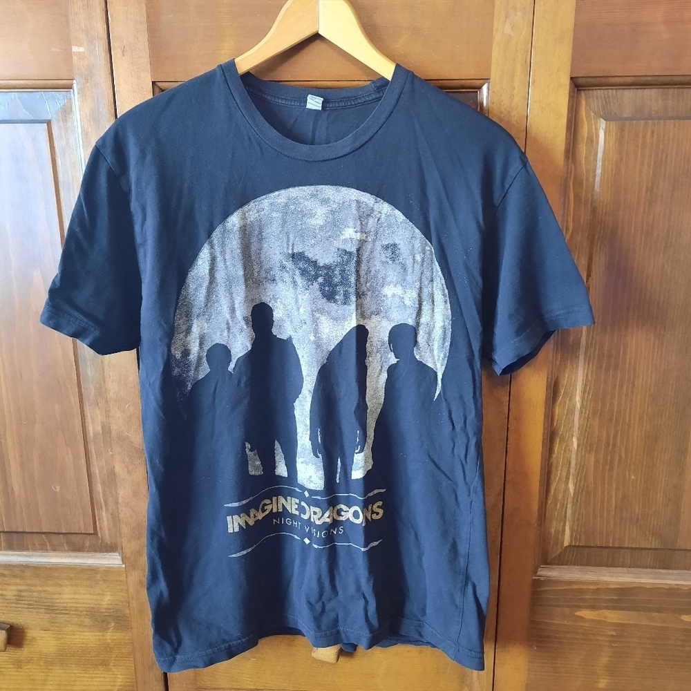 Imagine Dragons Night Visions Tour 2013 Graphic Band Merch Concert T-shirt